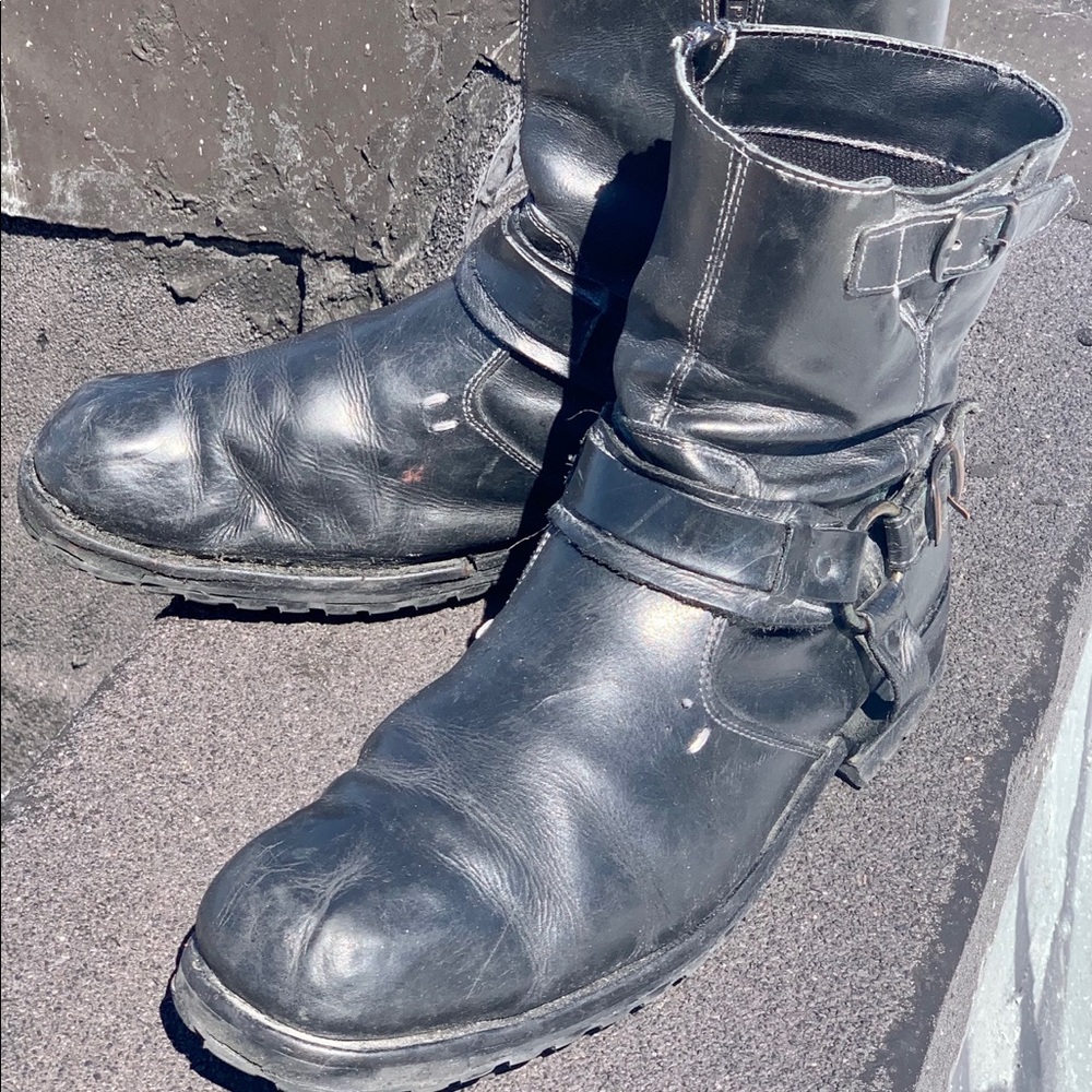 Biker Boots MadMax Metal Punks Steve Madden BLK
